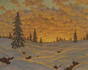 Choultsi Ivan Fedorovich 1877-1932,Sunset in Finland,Christie's GB 2005-10-26