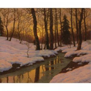 Choultsi Ivan Fedorovich 1877-1932,WINTER SUNSET,Sotheby's GB 2009-04-22