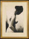 CHOWDHURY Devi Prasad Roy 1899-1975,graceful lines of a female nude,1969,Chait US 2009-05-03