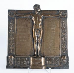 CHRIST Fritz 1866-1906,Ehrentafel des M. T. V. München für Josef Schopper,Peter Karbstein 2023-06-24