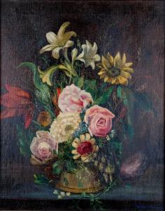 CHRISTEN Gottfried 1890-1975,Nature morte aux fleurs,1926,Dogny Auction CH 2011-02-08