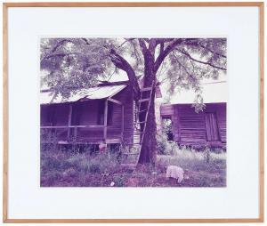 CHRISTENBERRY William 1936-2016,Ladder and Old House,1983,Brunk Auctions US 2023-10-20