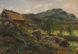 CHRISTENSEN Anthonie 1849-1926,Landscape with large rocks,Bruun Rasmussen DK 2024-04-08