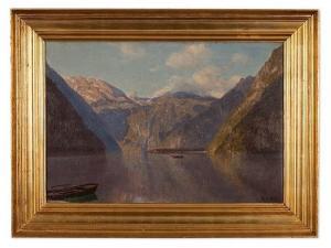 CHRISTENSEN Godfred B.W. 1845-1928,Lake Königssee,1912,Auctionata DE 2014-08-28