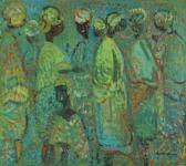 Christensson Paul 1909-2004,Composition with figures,Bruun Rasmussen DK 2017-05-30