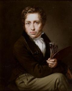 CHRISTIAN ZIEGLER JOHANN 1803-1833,Autoportrait à la palette,1824,Tajan FR 2013-06-26