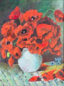 CHRISTIANE,Study of poppies in a vase,Denhams GB 2016-07-06