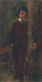 CHRISTIE James Elder 1847-1914,A boy leaning on a tree,1881,Christie's GB 2004-03-04