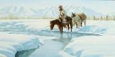 CHRISTIE Robert Duncan 1946,Leaving Winter Camp,1978,Scottsdale Art Auction US 2018-04-07