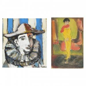 CHRISTOPHE 1963,A Harlequin and a Circus Performer,1947,Leland Little US 2023-06-22