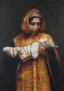 CHRISTOU Sandra 1959,Portrait of a Yemenite mother,1996,Bonhams GB 2011-04-13