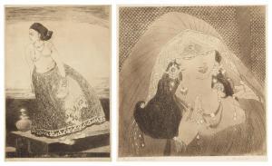 CHUGHTAI Abdur Rahman 1895-1975,The Bride; Hot Weather,Christie's GB 2024-03-20