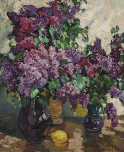 CHUIKOV Yevgeni Vasiliyevich 1924-2000,Still life with lilacs,1962,Sworders GB 2021-12-14