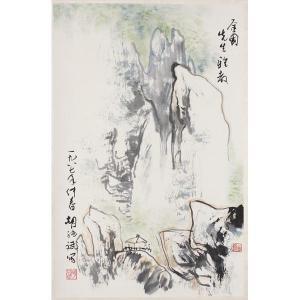 CHUNFU Wu 1987,Mountain landscape,1987,Ripley Auctions US 2012-03-24