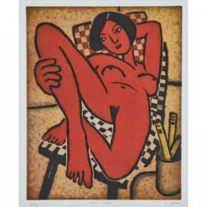 CHUNG GEORGE,"Red Nude",Rago Arts and Auction Center US 2015-01-11