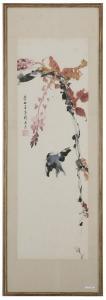 CHUNG YIM Lee 1900-1900,Bird and Branch Scroll,Brunk Auctions US 2013-05-11