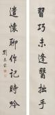 CHUNLIN Liu 1872-1942,CALLIGRAPHY COUPLET IN RUNNING SCRIPT,Sotheby's GB 2019-03-22