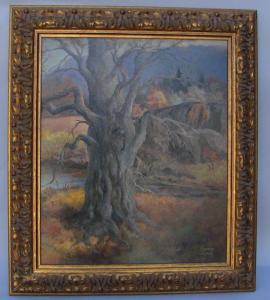 CHURCH ELEANOR 1900-1900,Landscape with tree,Eldred's US 2009-12-11