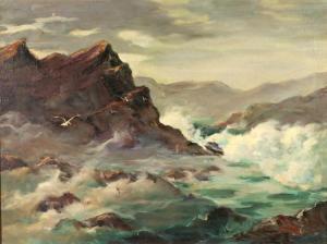 CHURCH ELEANOR 1900-1900,Seascape,Butterscotch Auction Gallery US 2017-11-05
