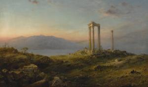 CHURCH Frederic Edwin 1826-1900,RUINS AT BAALBEK,1868,Sotheby's GB 2019-05-21