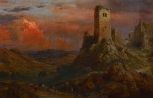 CHURCH Frederic Edwin 1826-1900,Watch Tower in Italy,1973,Sotheby's GB 2021-05-19