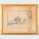 CHURCH Frederick Stuart 1842-1923,Sketch for 'Lion in Love',Stair Galleries US 2022-12-07