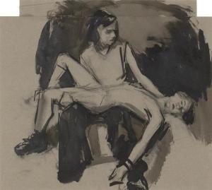 CHURCHER Peter 1964,STUDY FOR PIETA,GFL Fine art AU 2022-05-24