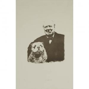 CHURCHILL Sarah 1914-1982,IT'S ALWAYS GOOD TO HAVE AN ANIMAL AT YOUR SIDE,Waddington's CA 2020-11-26