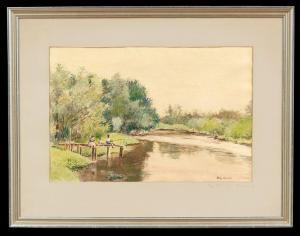 CHURCHILL Wiley 1900-1987,Lazy Fishin,1900,New Orleans Auction US 2013-07-26