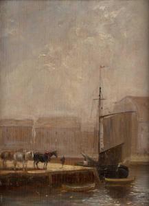 CHURCHYARD Thomas 1798-1865,Working port scene,Mallams GB 2024-01-10