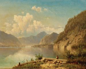 CHWALA Adolf 1836-1900,A Scene on Lake Wolfgangsee,Palais Dorotheum AT 2023-10-24