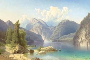 CHWALA Adolf 1836-1900,Königssee.,Galerie Koller CH 2007-03-20