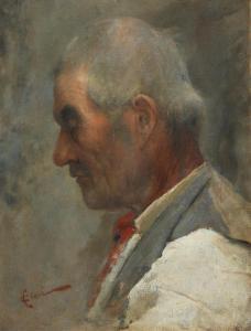 CIANI Cesare 1854-1925,Portrait of a man in profile,Bonhams GB 2018-03-14