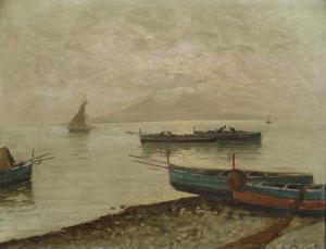 CIAPPO Giovanni C 1900-1900,Barche al molo,Galleria Pananti Casa d'Aste IT 2014-10-11