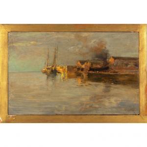 CIARDI Guglielmo 1842-1917,Cantiere a Venezia,Boetto IT 2024-03-05