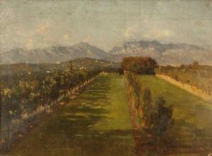 CIARDI Guglielmo 1842-1917,Paesaggio pedemontano,1890,ArteSegno IT 2014-06-28