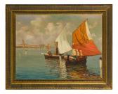 CIARDIELLO Carmine 1871-1916,Vele in laguna con la città di Venezia sullo sfo,Wannenes Art Auctions 2021-03-18