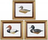 CIBULA JOSEPH 1946,Three Duck Decoy Paintings,Brunk Auctions US 2021-09-09