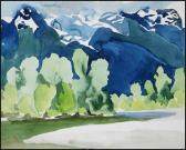 CICCIMARRA Richard Matthew 1924-1973,Mountain Landscape, Cowichan River, BC,Heffel CA 2008-06-05