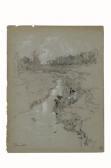 CICERI Eugene 1813-1890,Figures Pulling in Nets, Donville,Swann Galleries US 2004-09-14
