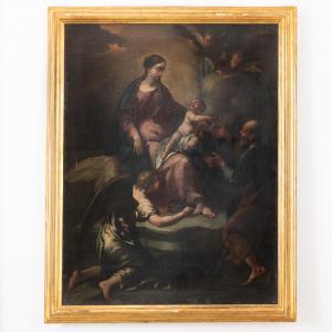 CIGNANI Carlo 1628-1719,Sacra famiglia con angelo,Wannenes Art Auctions IT 2023-12-11