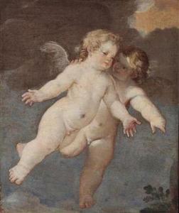 CIGNANI Carlo 1628-1719,Two flying putti,Palais Dorotheum AT 2011-10-12