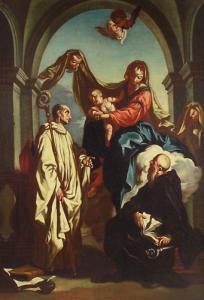 CIGNAROLI B Giambettino, Giov. 1706-1770,Madonna col Bambino e santi,1722,Antonina IT 2006-02-10
