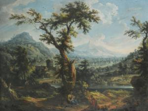 CIGNAROLI Scipione 1715-1766,A VIEW OF THE SUSA VALLEY, PIEDMONT, WITH A SHEPHE,Sotheby's 2016-04-27