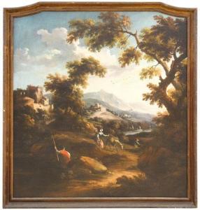 CIGNAROLI Scipione 1715-1766,Paesaggio con figure,Meeting Art IT 2022-05-14