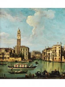 CIMAROLI Giovan Battista 1687-1771,DIE MÜNDUNG DES CANNAREGIO IN DEN CANAL GRAN,18th Century,Hampel 2023-09-28