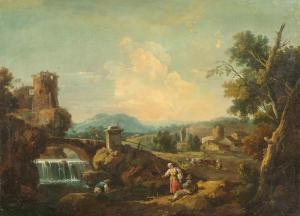 CIMAROLI Giovan Battista 1687-1771,Landschaft in Venetien mit einem ,Beurret Bailly Widmer Auctions 2023-03-22