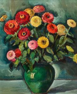 CINI Alfredo 1887-1970,Bouquet de dahlias,1916,Dobiaschofsky CH 2023-11-08