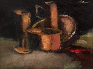 CIOBANU Mircea 1950-1991,Still Life with Pots,Artmark RO 2023-11-13