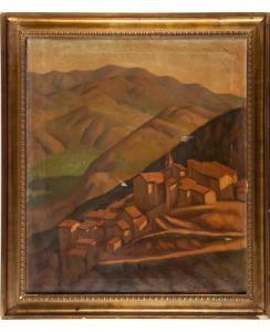 CIOTTI Giuseppe 1898-1991,Borgo con caseggiati,Eurantico IT 2023-06-29